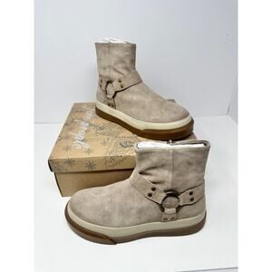 new Free People Bodhi Harness Sneaker Bootie Suede size 8